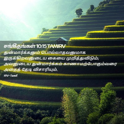 Picture 02 - சங்கீதங்கள் 10:15 TAMIRV - துன்மார்க்கனும் - Bible Verse Picture