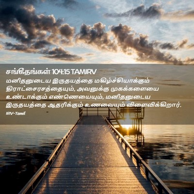 Picture 02 - சங்கீதங்கள் 104:15 TAMIRV - மனிதனுடைய - Bible Verse Picture