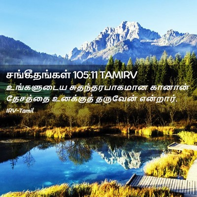Picture 02 - சங்கீதங்கள் 105:11 TAMIRV - உங்களுடைய - Bible Verse Picture