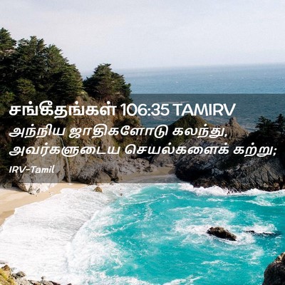 Picture 02 - சங்கீதங்கள் 106:35 TAMIRV - அந்நிய ஜாதிகளோடு - Bible Verse Picture