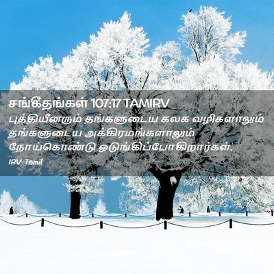Picture 02 - சங்கீதங்கள் 107:17 TAMIRV - புத்தியீனரும் - Bible Verse Picture