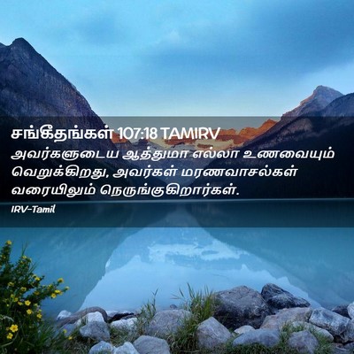 Picture 02 - சங்கீதங்கள் 107:18 TAMIRV - அவர்களுடைய - Bible Verse Picture