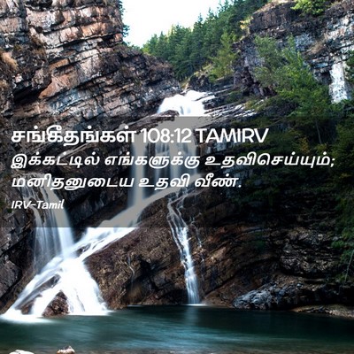 Picture 02 - சங்கீதங்கள் 108:12 TAMIRV - இக்கட்டில் - Bible Verse Picture