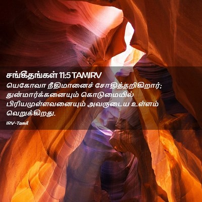 Picture 02 - சங்கீதங்கள் 11:5 TAMIRV - யெகோவா நீதிமானைச் - Bible Verse Picture