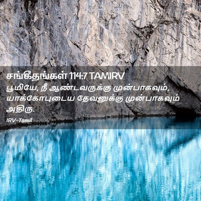 Picture 02 - சங்கீதங்கள் 114:7 TAMIRV - பூமியே, நீ - Bible Verse Picture