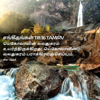 Picture 02 - சங்கீதங்கள் 118:16 TAMIRV - யெகோவாவின் - Bible Verse Picture