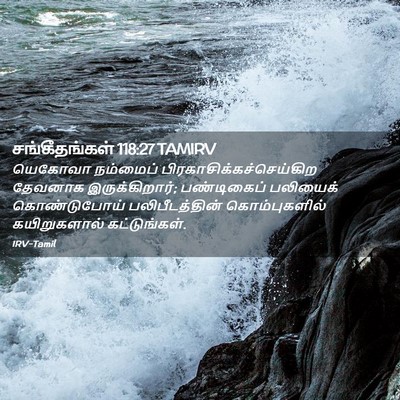 Picture 02 - சங்கீதங்கள் 118:27 TAMIRV - யெகோவா நம்மைப் - Bible Verse Picture