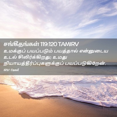 Picture 02 - சங்கீதங்கள் 119:120 TAMIRV - உமக்குப் - Bible Verse Picture