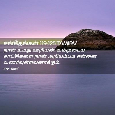 Picture 02 - சங்கீதங்கள் 119:125 TAMIRV - நான் உமது ஊழியன்; - Bible Verse Picture