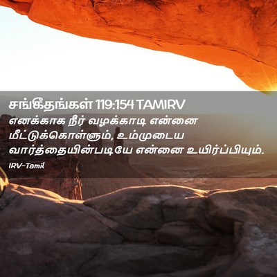 Picture 02 - சங்கீதங்கள் 119:154 TAMIRV - எனக்காக நீர் - Bible Verse Picture