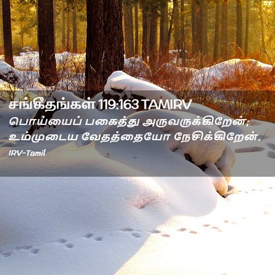 Picture 02 - சங்கீதங்கள் 119:163 TAMIRV - பொய்யைப் பகைத்து - Bible Verse Picture