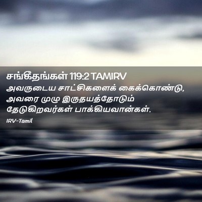 Picture 02 - சங்கீதங்கள் 119:2 TAMIRV - அவருடைய - Bible Verse Picture