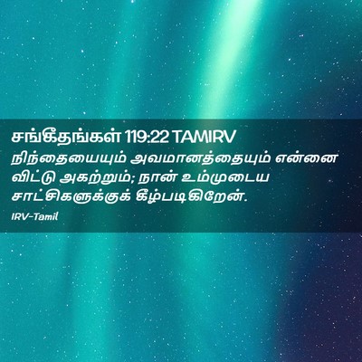 Picture 02 - சங்கீதங்கள் 119:22 TAMIRV - நிந்தையையும் - Bible Verse Picture