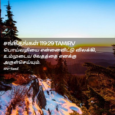 Picture 02 - சங்கீதங்கள் 119:29 TAMIRV - பொய்வழியை - Bible Verse Picture