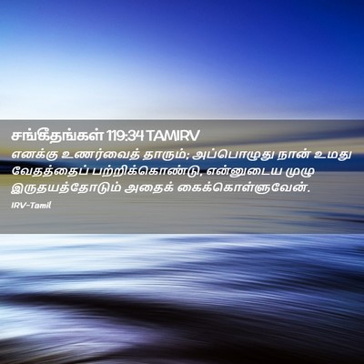 Picture 02 - சங்கீதங்கள் 119:34 TAMIRV - எனக்கு உணர்வைத் - Bible Verse Picture