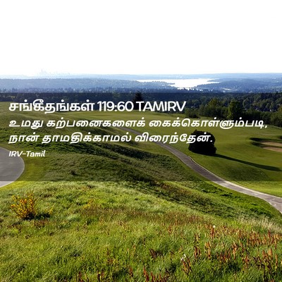 Picture 02 - சங்கீதங்கள் 119:60 TAMIRV - உமது கற்பனைகளைக் - Bible Verse Picture