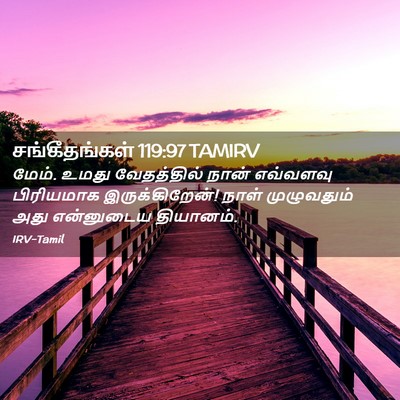 Picture 02 - சங்கீதங்கள் 119:97 TAMIRV - மேம். உமது - Bible Verse Picture