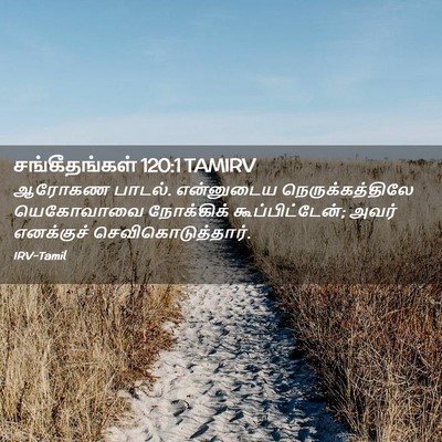 Picture 02 - சங்கீதங்கள் 120:1 TAMIRV - ஆரோகண பாடல். - Bible Verse Picture