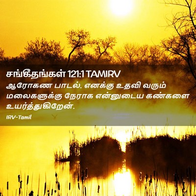 Picture 02 - சங்கீதங்கள் 121:1 TAMIRV - ஆரோகண பாடல். - Bible Verse Picture