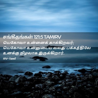 Picture 02 - சங்கீதங்கள் 121:5 TAMIRV - யெகோவா உன்னைக் - Bible Verse Picture