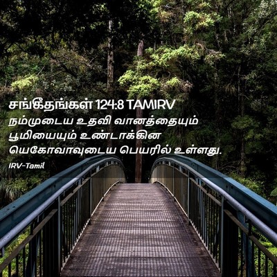 Picture 02 - சங்கீதங்கள் 124:8 TAMIRV - நம்முடைய உதவி - Bible Verse Picture