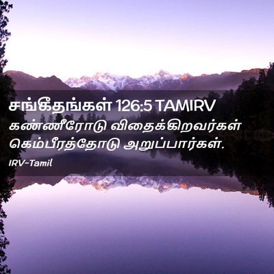 Picture 02 - சங்கீதங்கள் 126:5 TAMIRV - கண்ணீரோடு - Bible Verse Picture