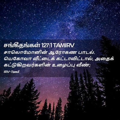 Picture 02 - சங்கீதங்கள் 127:1 TAMIRV - சாலொமோனின் ஆரோகண - Bible Verse Picture