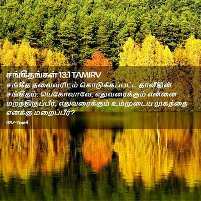 Picture 02 - சங்கீதங்கள் 13:1 TAMIRV - சங்கீத தலைவரிடம் - Bible Verse Picture