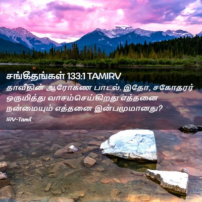 Picture 02 - சங்கீதங்கள் 133:1 TAMIRV - தாவீதின் ஆரோகண - Bible Verse Picture