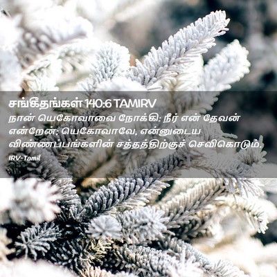 Picture 02 - சங்கீதங்கள் 140:6 TAMIRV - நான் யெகோவாவை - Bible Verse Picture