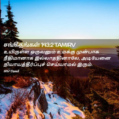 Picture 02 - சங்கீதங்கள் 143:2 TAMIRV - உயிருள்ள ஒருவனும் - Bible Verse Picture
