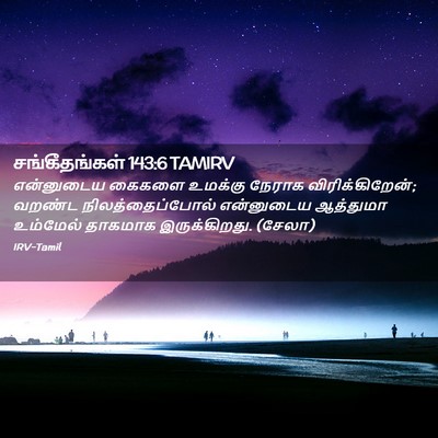 Picture 02 - சங்கீதங்கள் 143:6 TAMIRV - என்னுடைய கைகளை - Bible Verse Picture
