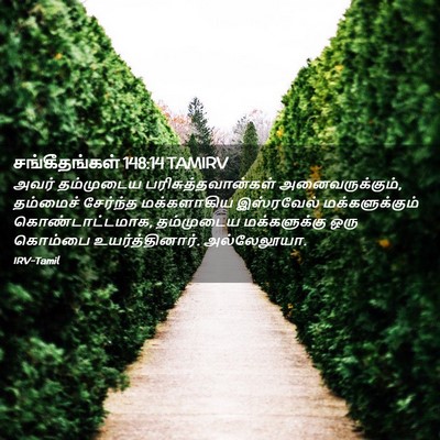 Picture 02 - சங்கீதங்கள் 148:14 TAMIRV - அவர் தம்முடைய - Bible Verse Picture