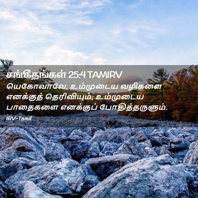 Picture 02 - சங்கீதங்கள் 25:4 TAMIRV - யெகோவாவே, - Bible Verse Picture