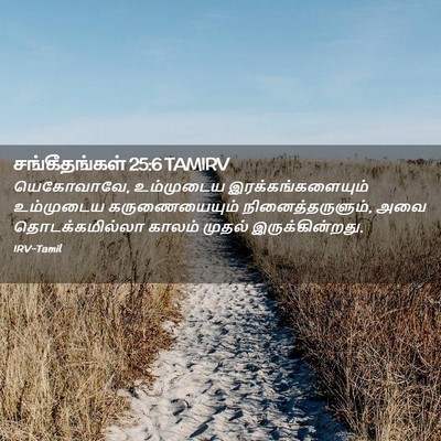 Picture 02 - சங்கீதங்கள் 25:6 TAMIRV - யெகோவாவே, - Bible Verse Picture
