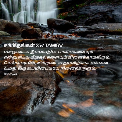 Picture 02 - சங்கீதங்கள் 25:7 TAMIRV - என்னுடைய இளவயதின் - Bible Verse Picture