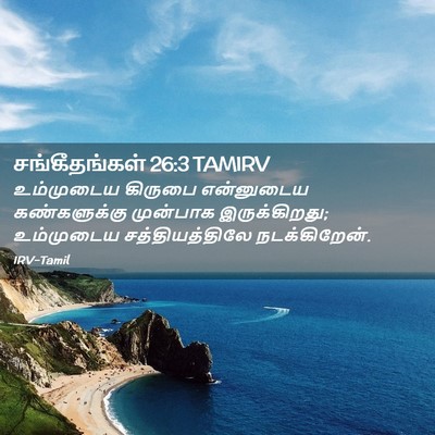 Picture 02 - சங்கீதங்கள் 26:3 TAMIRV - உம்முடைய கிருபை - Bible Verse Picture
