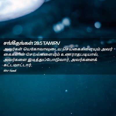 Picture 02 - சங்கீதங்கள் 28:5 TAMIRV - அவர்கள் - Bible Verse Picture