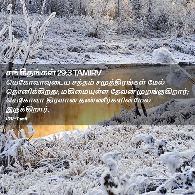 Picture 02 - சங்கீதங்கள் 29:3 TAMIRV - யெகோவாவுடைய - Bible Verse Picture