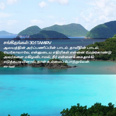 Picture 02 - சங்கீதங்கள் 30:1 TAMIRV - ஆலயத்தின் - Bible Verse Picture
