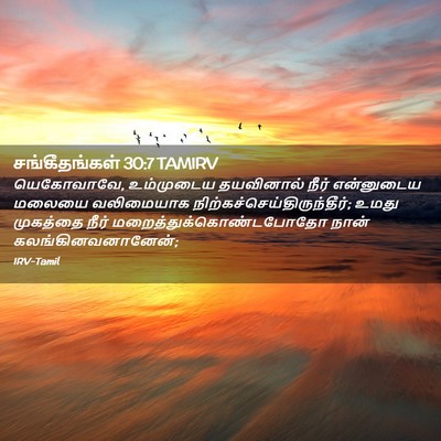 Picture 02 - சங்கீதங்கள் 30:7 TAMIRV - யெகோவாவே, - Bible Verse Picture