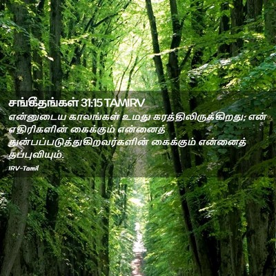 Picture 02 - சங்கீதங்கள் 31:15 TAMIRV - என்னுடைய காலங்கள் - Bible Verse Picture