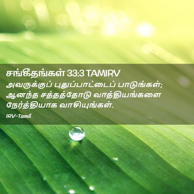Picture 02 - சங்கீதங்கள் 33:3 TAMIRV - அவருக்குப் - Bible Verse Picture