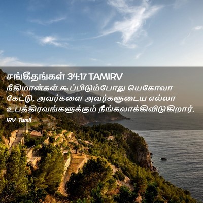 Picture 02 - சங்கீதங்கள் 34:17 TAMIRV - நீதிமான்கள் - Bible Verse Picture