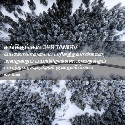 Picture 02 - சங்கீதங்கள் 34:9 TAMIRV - யெகோவாவுடைய - Bible Verse Picture