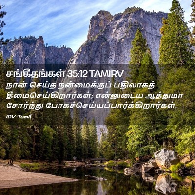 Picture 02 - சங்கீதங்கள் 35:12 TAMIRV - நான் செய்த - Bible Verse Picture