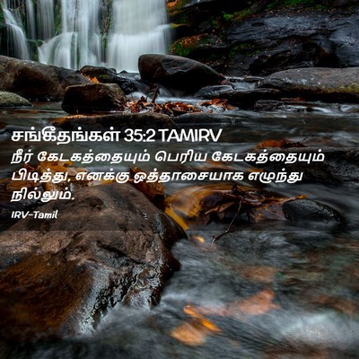 Picture 02 - சங்கீதங்கள் 35:2 TAMIRV - நீர் கேடகத்தையும் - Bible Verse Picture
