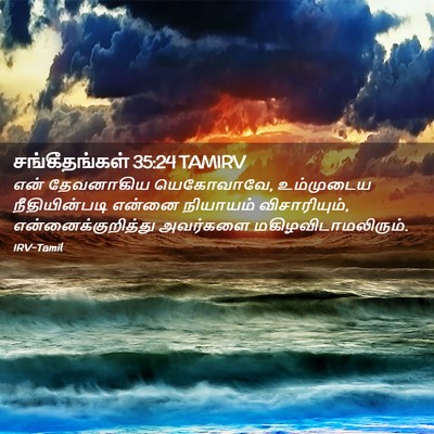 Picture 02 - சங்கீதங்கள் 35:24 TAMIRV - என் தேவனாகிய - Bible Verse Picture