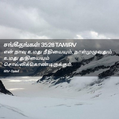 Picture 02 - சங்கீதங்கள் 35:28 TAMIRV - என் நாவு உமது - Bible Verse Picture