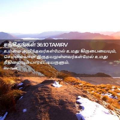 Picture 02 - சங்கீதங்கள் 36:10 TAMIRV - உம்மை - Bible Verse Picture